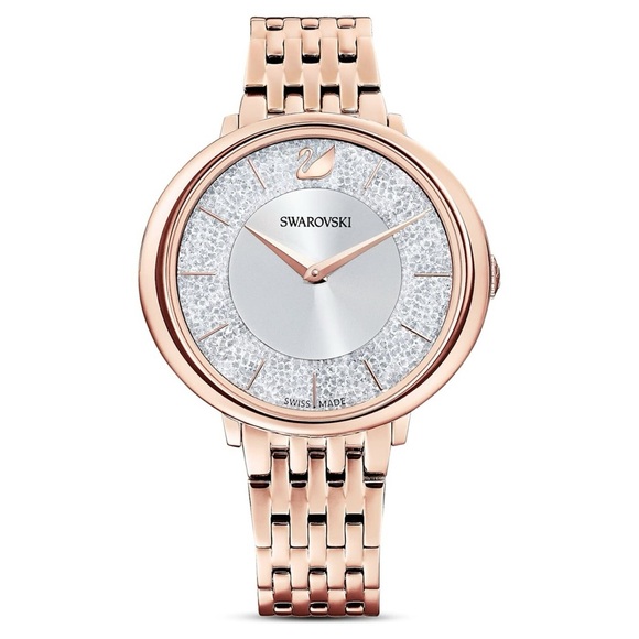 Swarovski Crystalline Rose Gold and Silver Watch - Picture 1 of 10